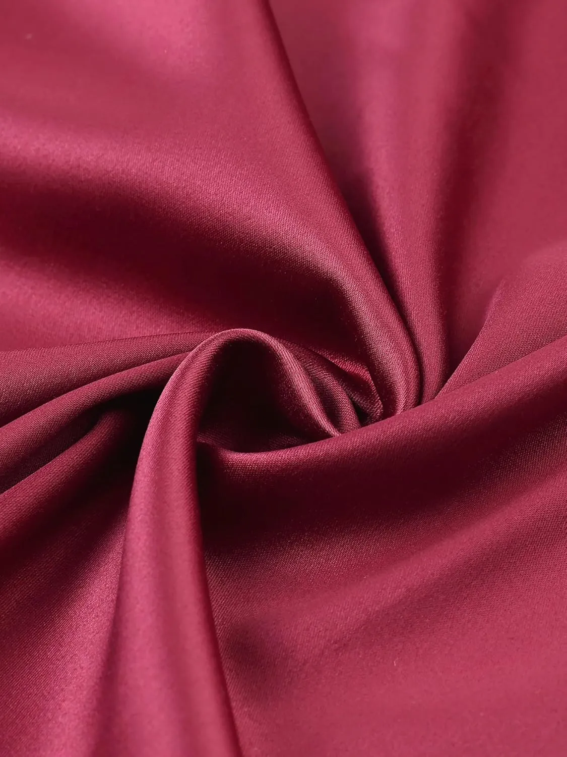 Allegra K Women's Satin Dresses Split High Low Belted Ruffle Cocktail One Shoulder Dress