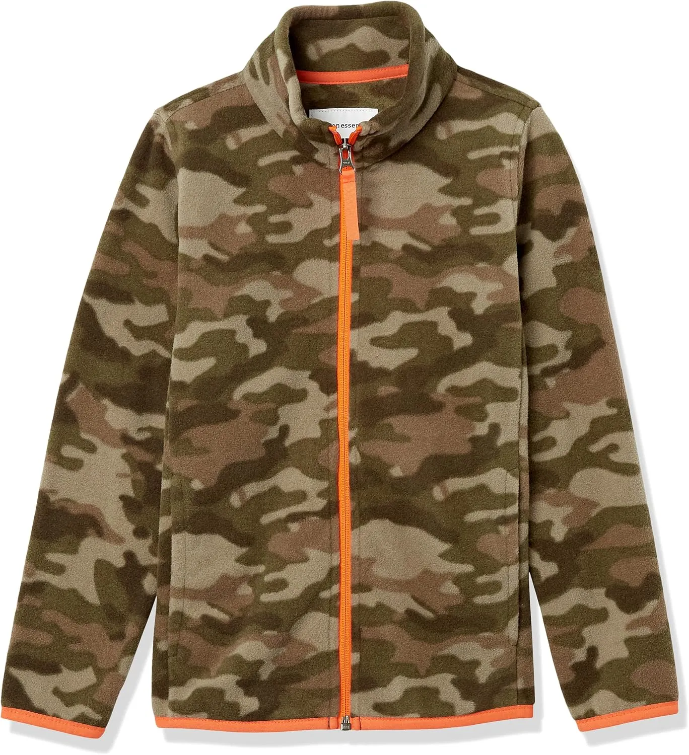 Amazon Essentials Boys and Toddlers' Polar Fleece Full-Zip Mock Jacket