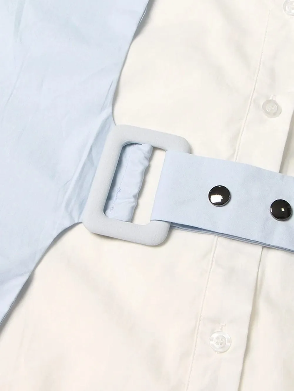 Harlie Colorblock Casual Belt Shirt