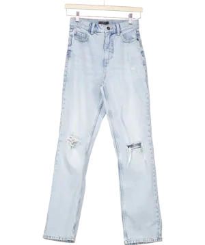 lipsy london Blue Midwash Straight Leg Jeans UK 8