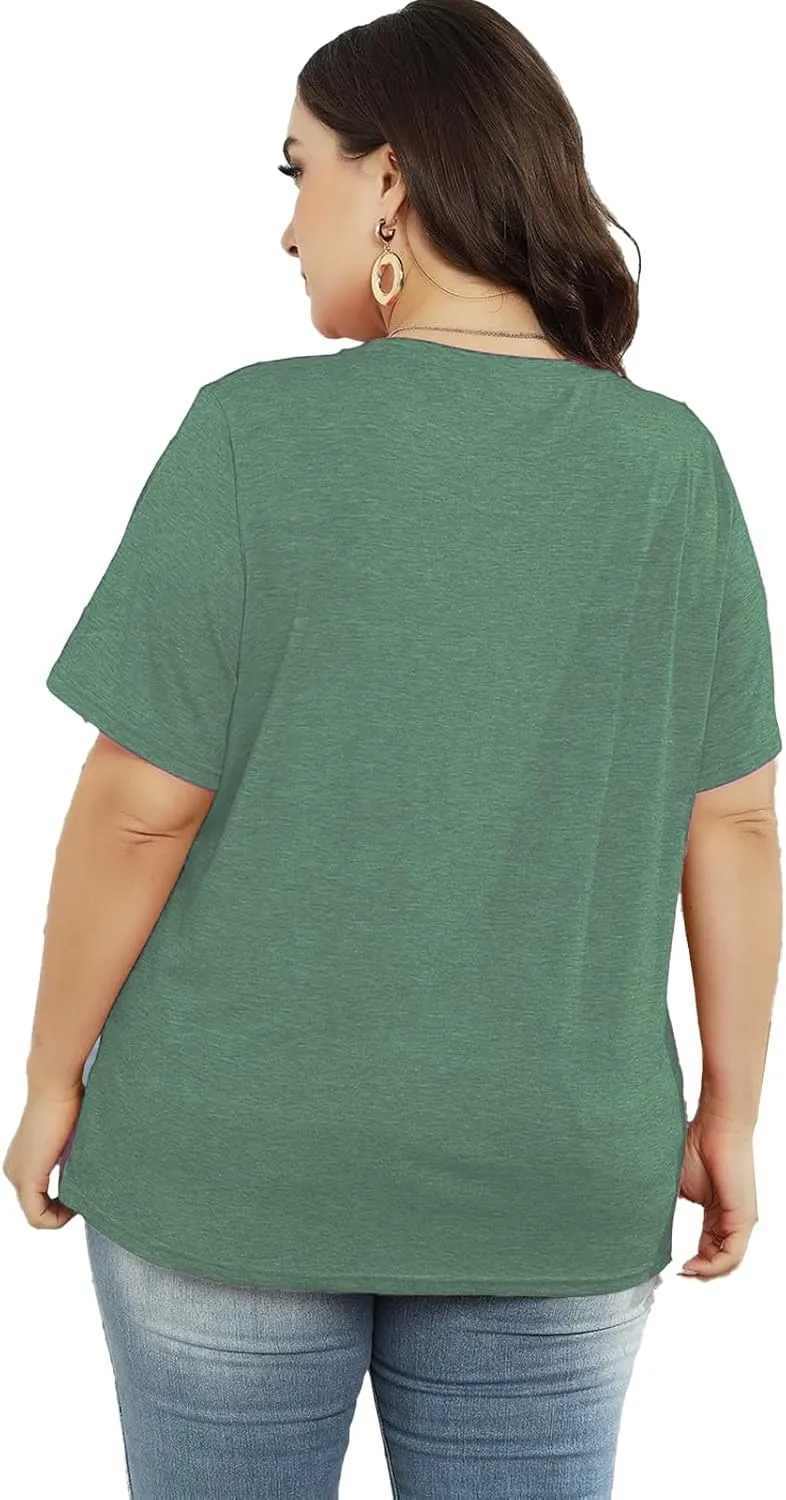 Plus Size Tops Sunflower Shirts for Women Flower Graphic Tees Shirts Summer Inspirational Tshirt