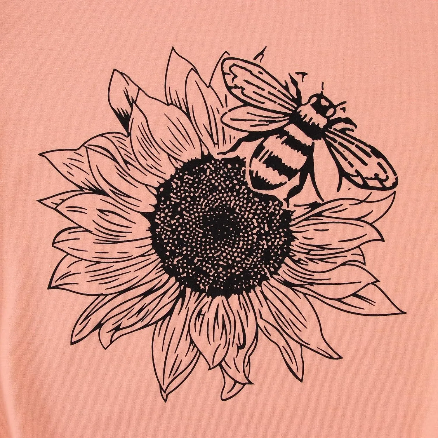 Women's Summer Sunflower T Shirt Cute Flower Graphic Loose Tees Crew Neck Short Sleeve Casual Tops