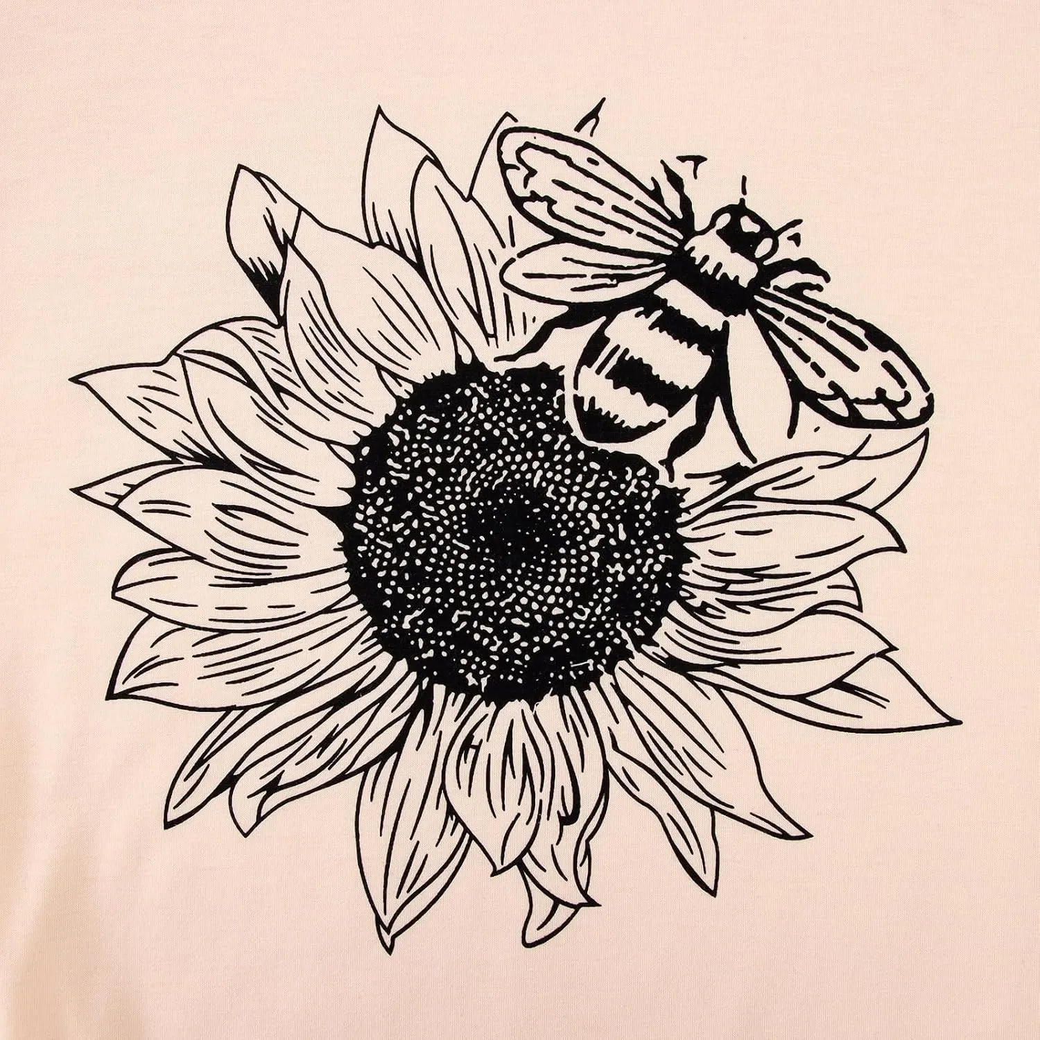 Women's Summer Sunflower T Shirt Cute Flower Graphic Loose Tees Crew Neck Short Sleeve Casual Tops
